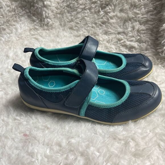 Vionic Allie Comfort Orthaheel Mary Jane Sneaker Strap Navy Blue &Teal U… - Picture 1 of 11